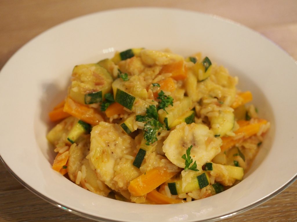 Curry mit Banane