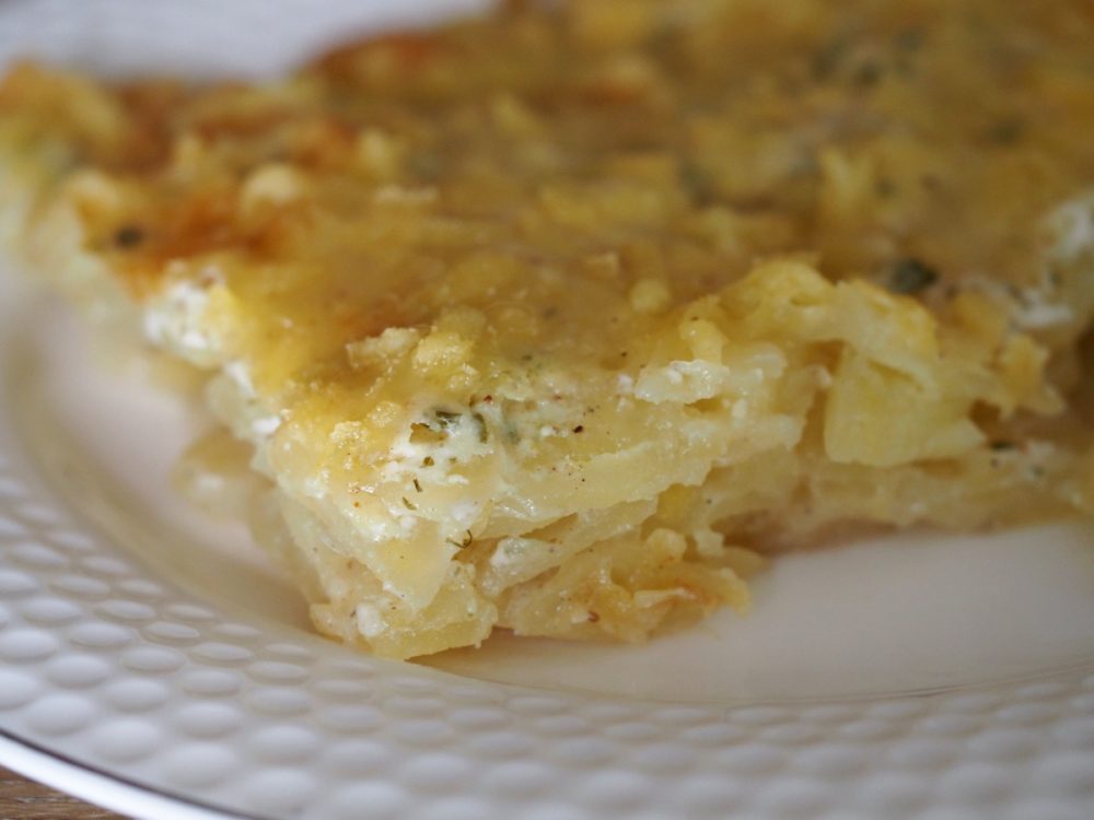 Kartoffelgratin – Kartoffelauflauf (4 Portionen)