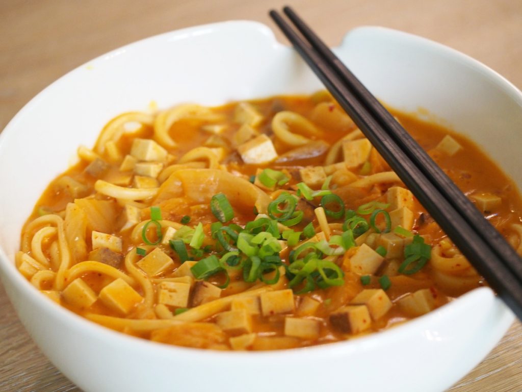 Udon mit Kimchi