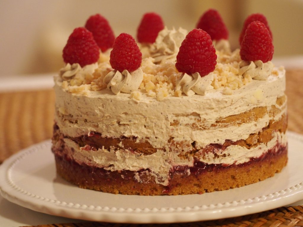 Eine vegane Torte nach Art des Frankfurter Kranz