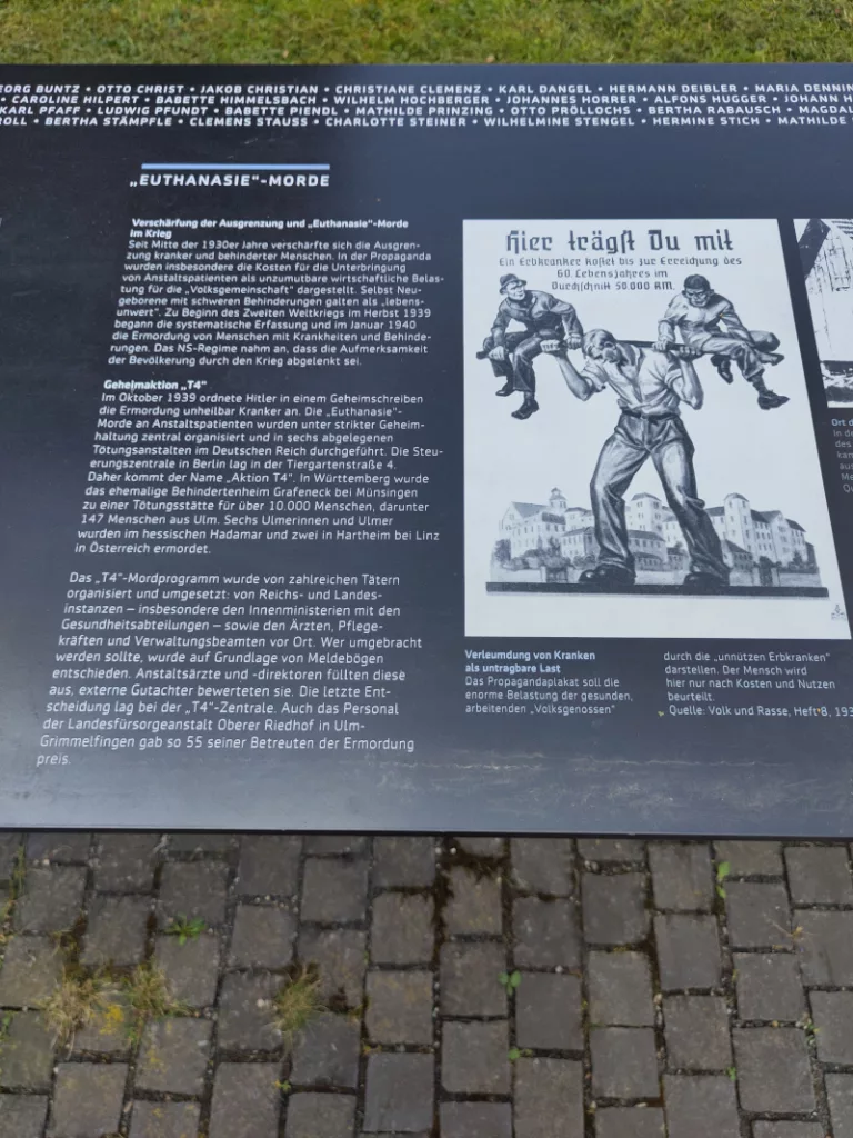 Text mit Abbildungen zu den Euthanasie-Morden