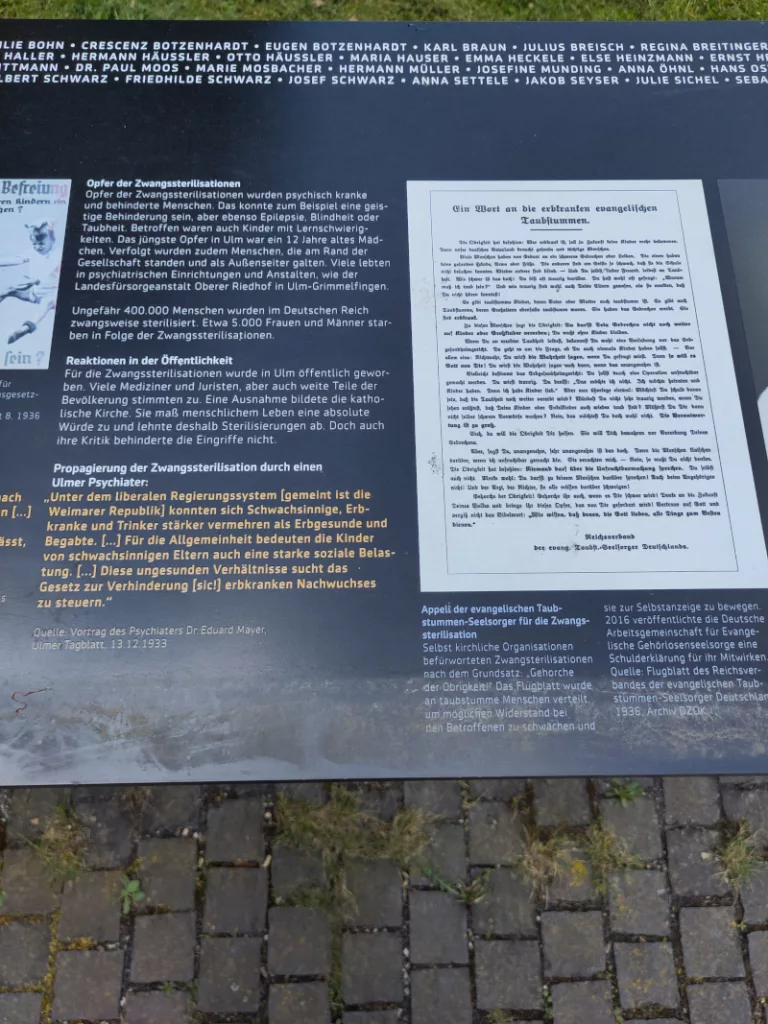 Weiterer Text mit Abbildungen zu den Zwangssterilisationen