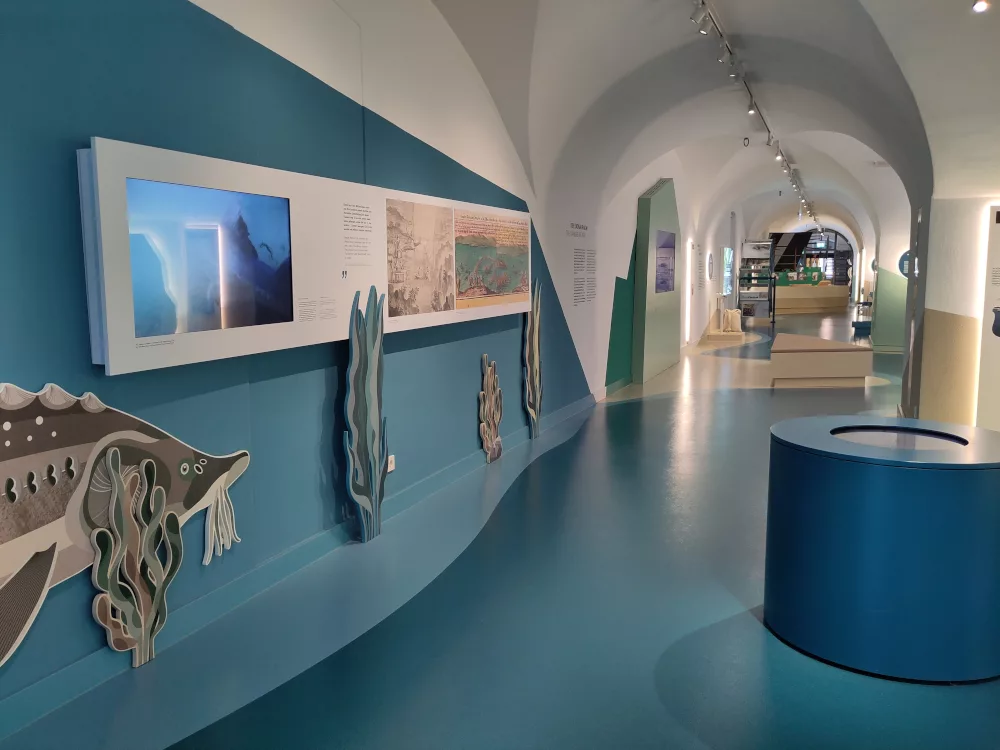 Ein Überblick über die Ausstellung der Flussgeschichten.