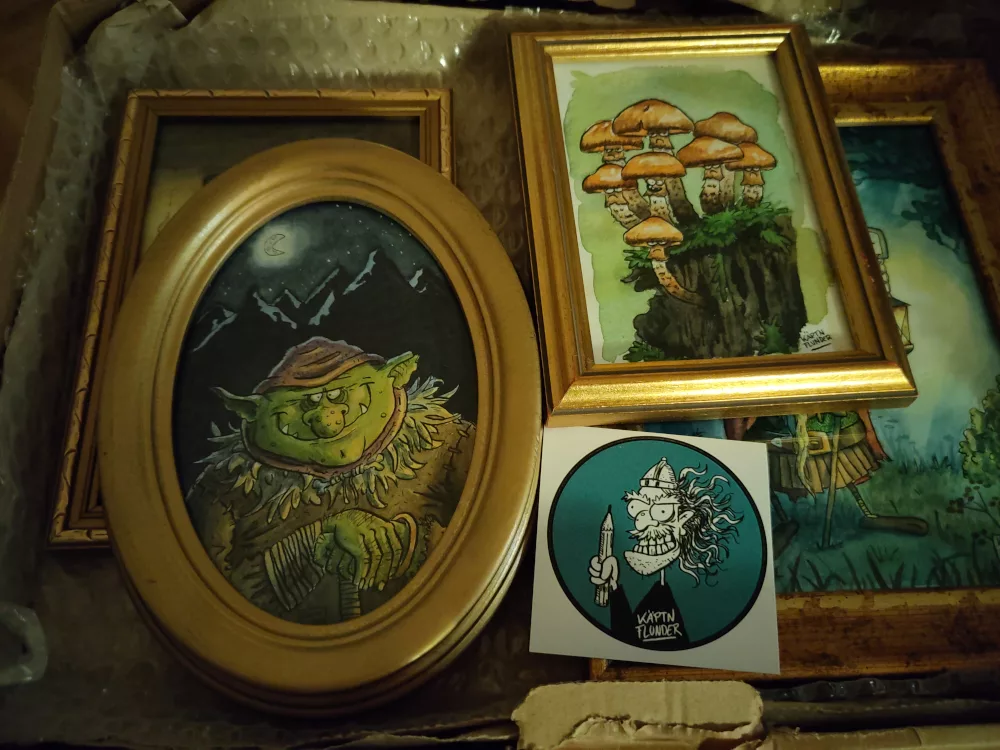 Ein paar Bilder für die Wand von Käpt'n Flunder