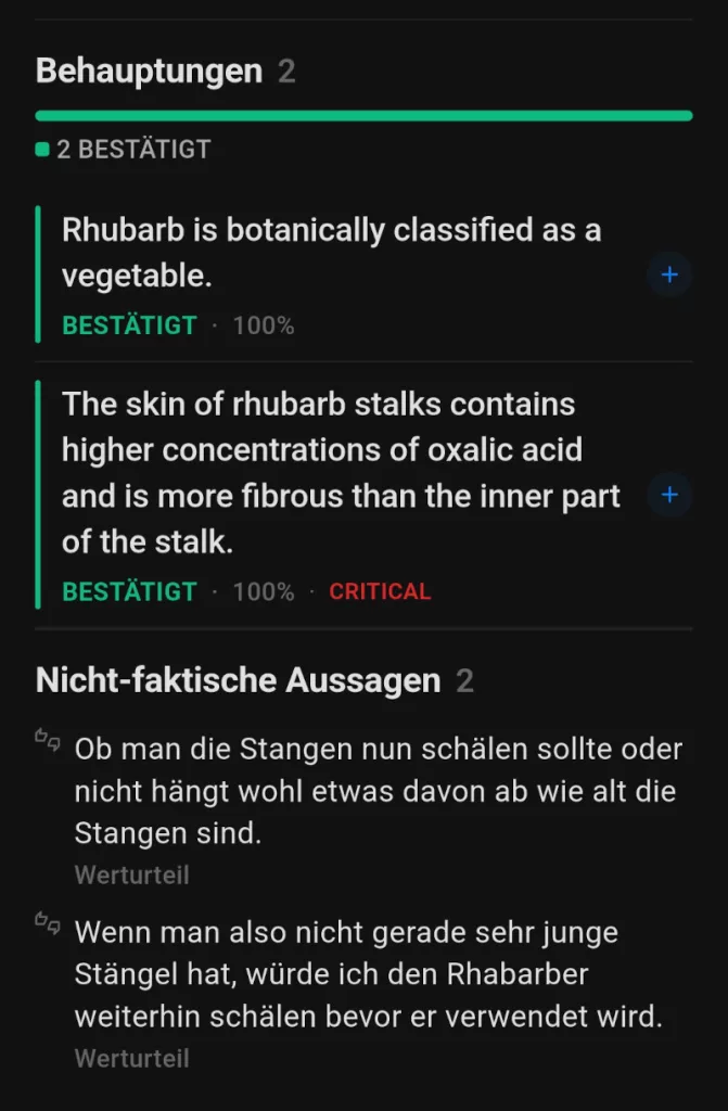 Detailansicht des Faktenchecks zum Beitrag